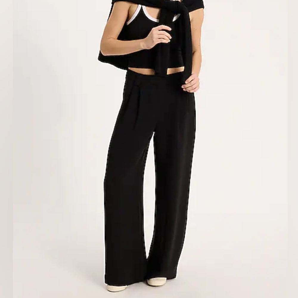 High Waisted Wide Leg Relaxed Trousers